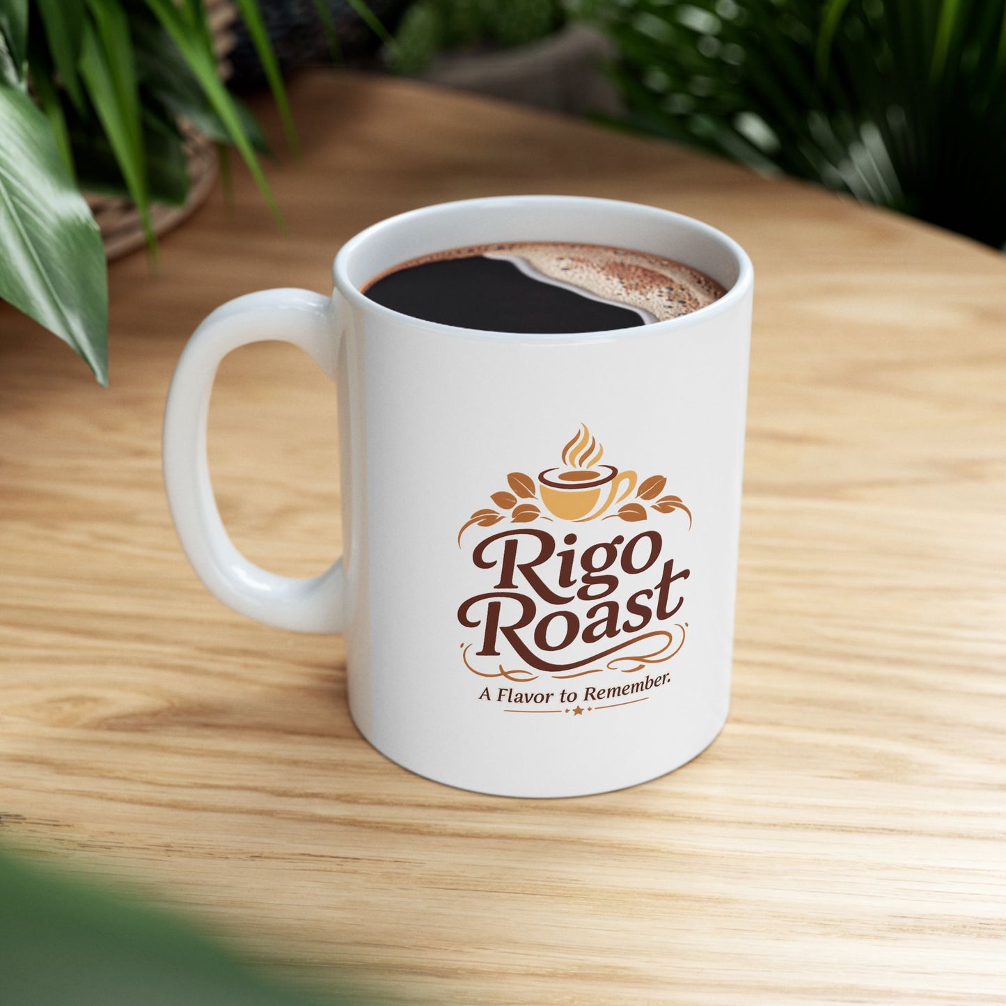 Rigo Roast Coffee Mug –"A flavor to remember" (11oz, 15oz)