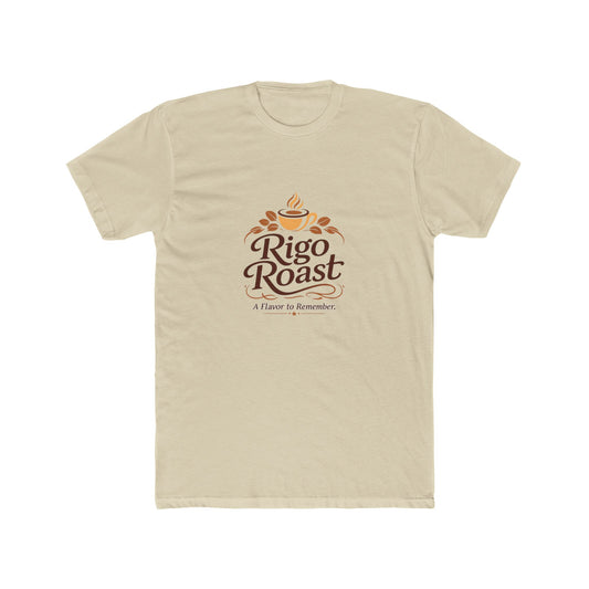 Rigo Roast Coffee Tee — "A Flavor to Remember" Casual Crewneck Shirt
