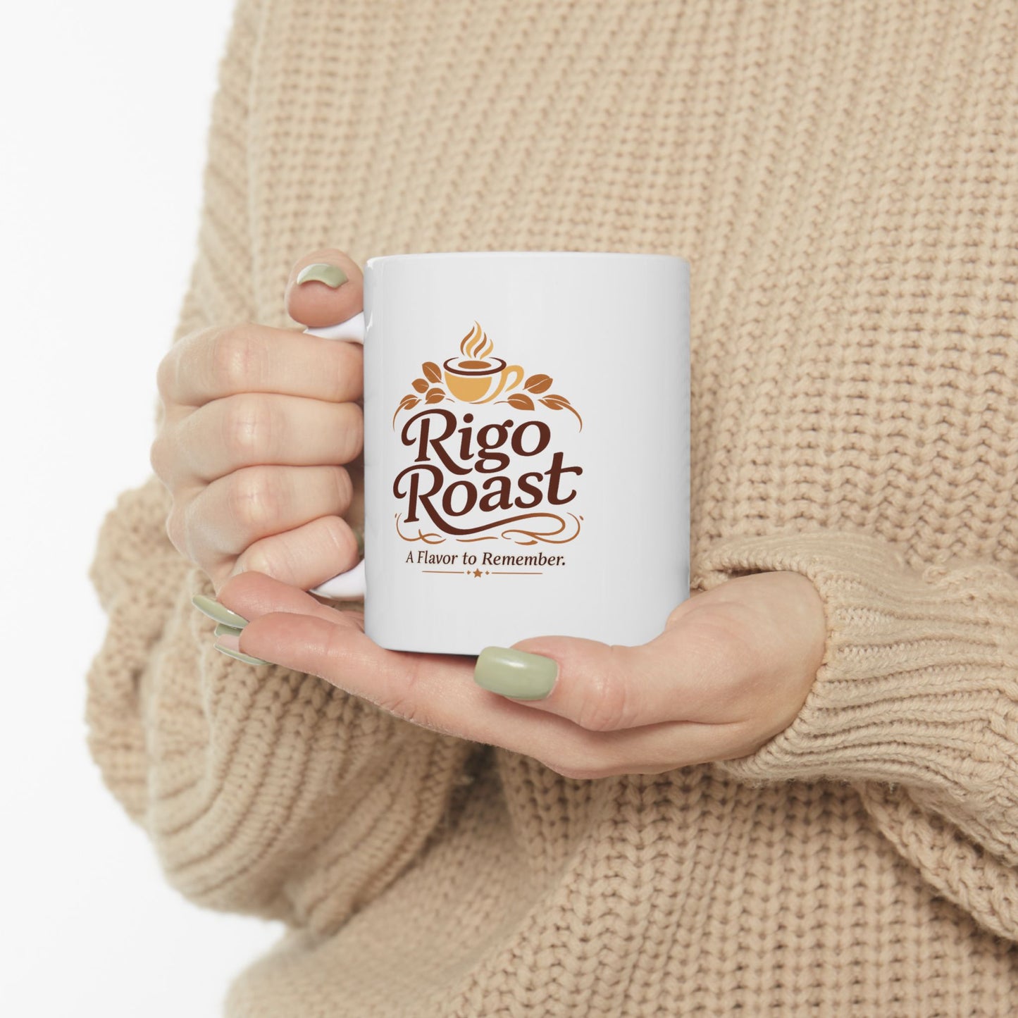 Rigo Roast Coffee Mug –"A flavor to remember" (11oz, 15oz)