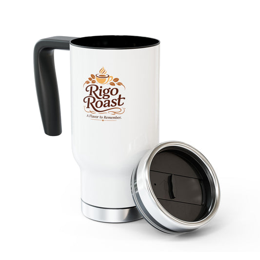 Coffee Travel Mug - Rigo Roast Logo 14oz Stainless