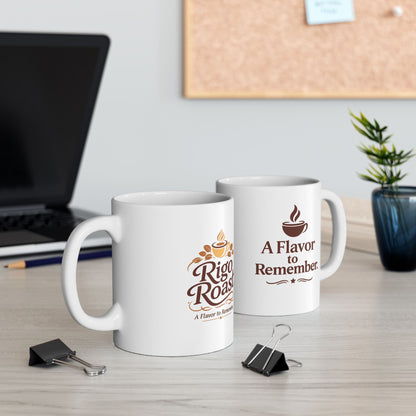 Rigo Roast Coffee Mug –"A flavor to remember" (11oz, 15oz)