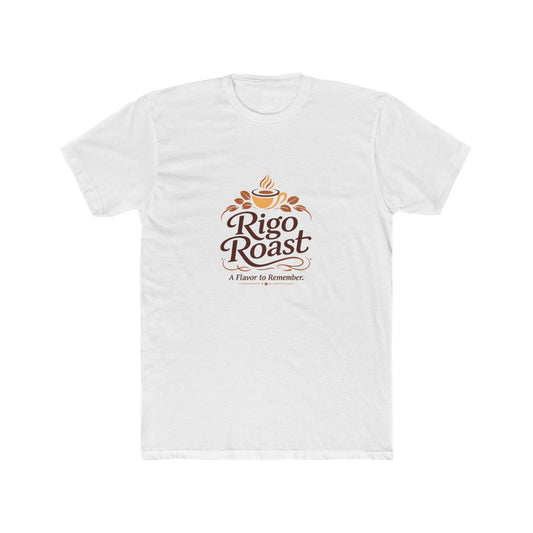 Rigo Roast Coffee Tee — "A Flavor to Remember" Casual Crewneck Shirt