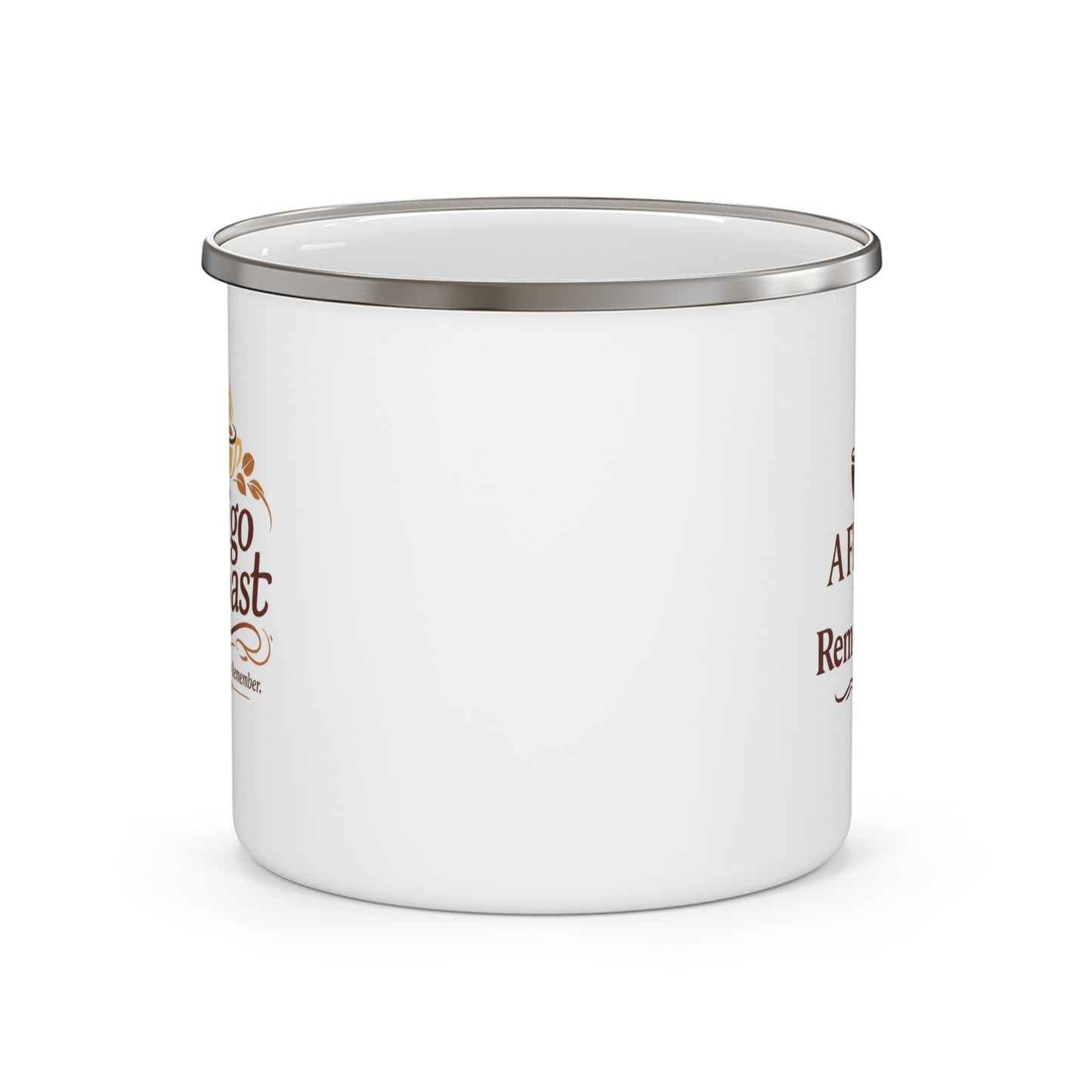 A Flavor to Remember Enamel Camping Mug