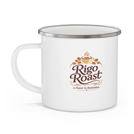 A Flavor to Remember Enamel Camping Mug